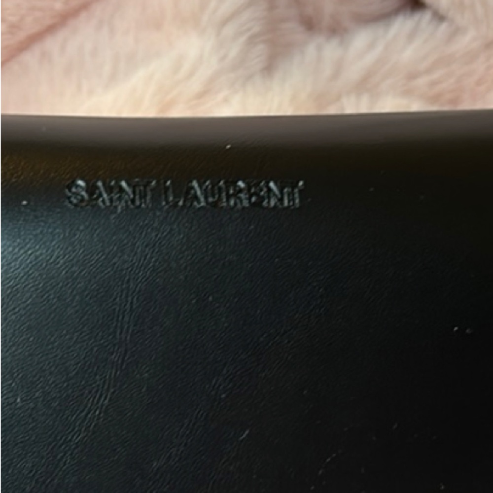 Saint Laurent Black Aviator Sunglasses with Double Bar Design - Picture 3 of 7